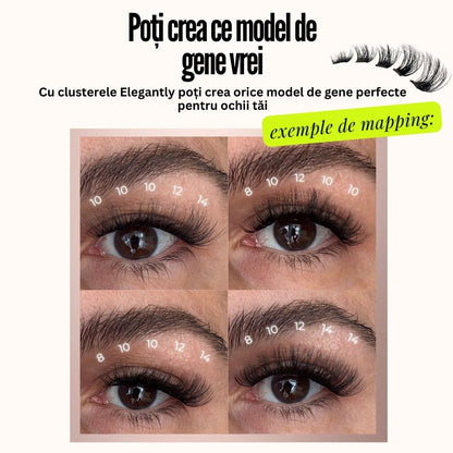 Gene Auto-Adezive Press-On Elegantly™ I MĂRIME UNICĂ