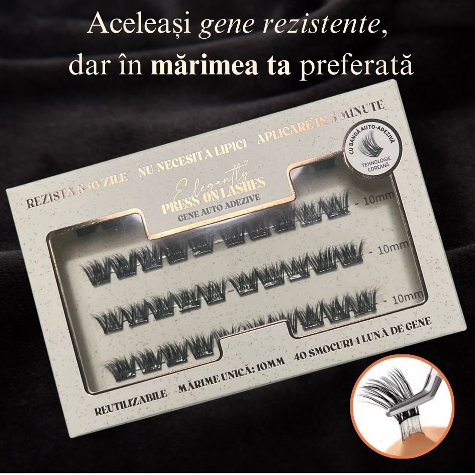 Gene Auto-Adezive Press-On Elegantly™ I MĂRIME UNICĂ