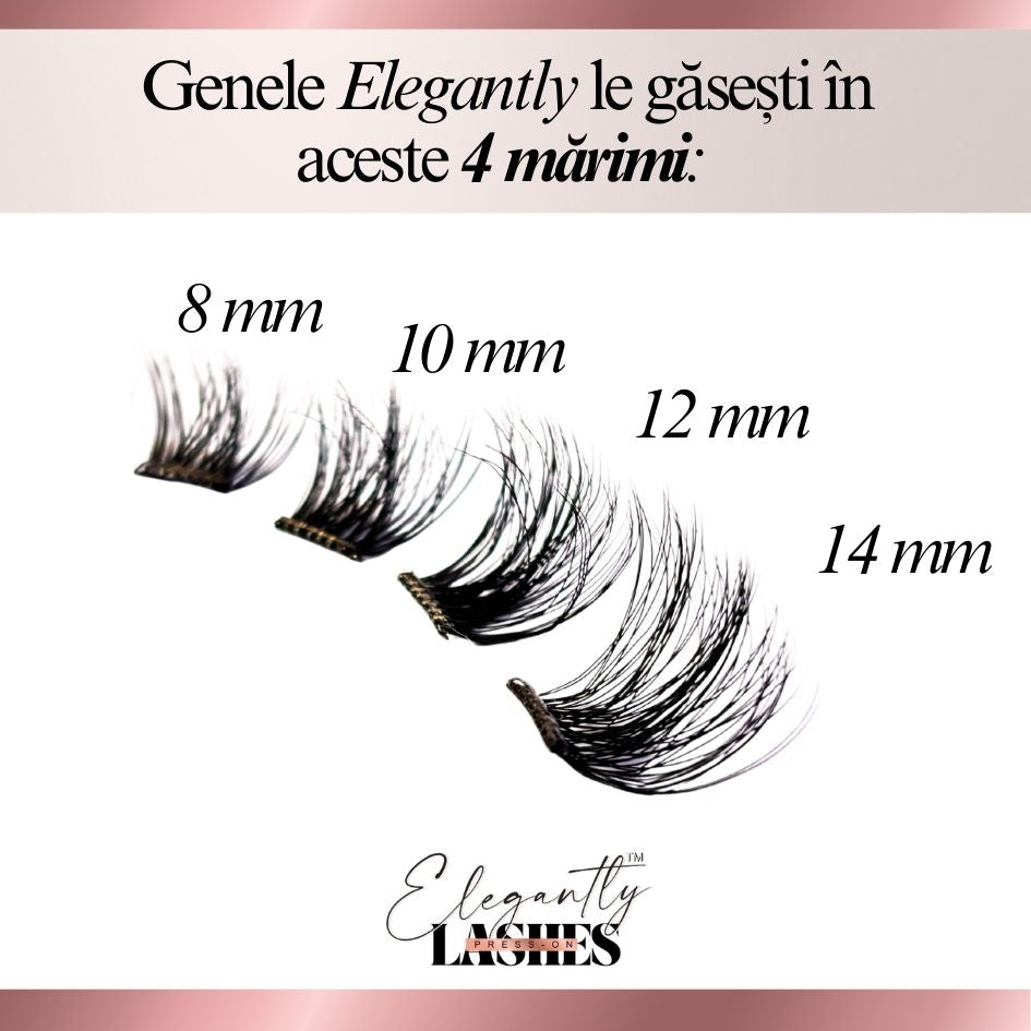 Gene Auto-Adezive Press-On Elegantly™ I MĂRIME UNICĂ