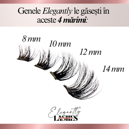 Gene Auto-Adezive Press-On Elegantly™ I MĂRIME UNICĂ