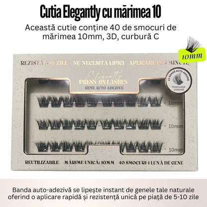 Gene Auto-Adezive Press-On Elegantly™ I MĂRIME UNICĂ