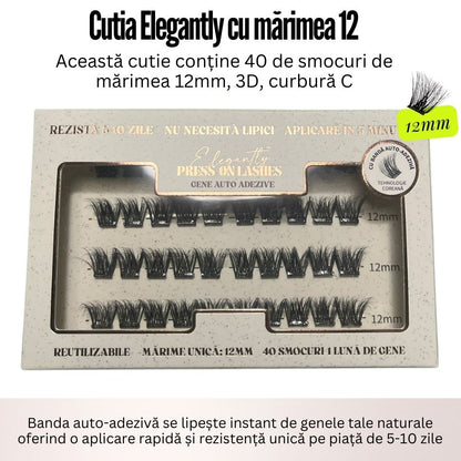 Gene Auto-Adezive Press-On Elegantly™ I MĂRIME UNICĂ