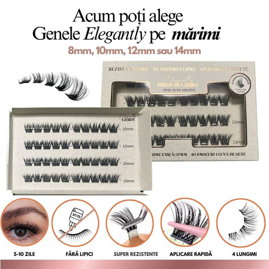 Gene Auto-Adezive Press-On Elegantly™ I MĂRIME UNICĂ